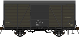 ワム50000形 有蓋車 戦時増積 ロワム 簡略塗装 公式側 2025年5月5日更新 ワム50000形 有蓋車 戦時増積 ロワム 簡略塗装 公式側