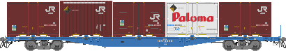 コキ104形 コンテナ車 後期車 検査表記省略 公式側 5tコンテナ積 電磁ブレーキ 2025年11月23日更新 コキ104形 コンテナ車 後期車 検査表記省略 公式側 5tコンテナ積 電磁ブレーキ