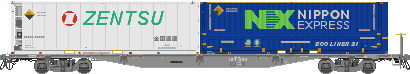 コキ107形 コンテナ車 前期車 公式側 31ftコンテナ積 電磁ブレーキ 2025年11月23日更新 コキ107形 コンテナ車 前期車 公式側 31ftコンテナ積 電磁ブレーキ